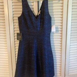 Charlotte Russe medium blue mini dress, sparkly dark blue